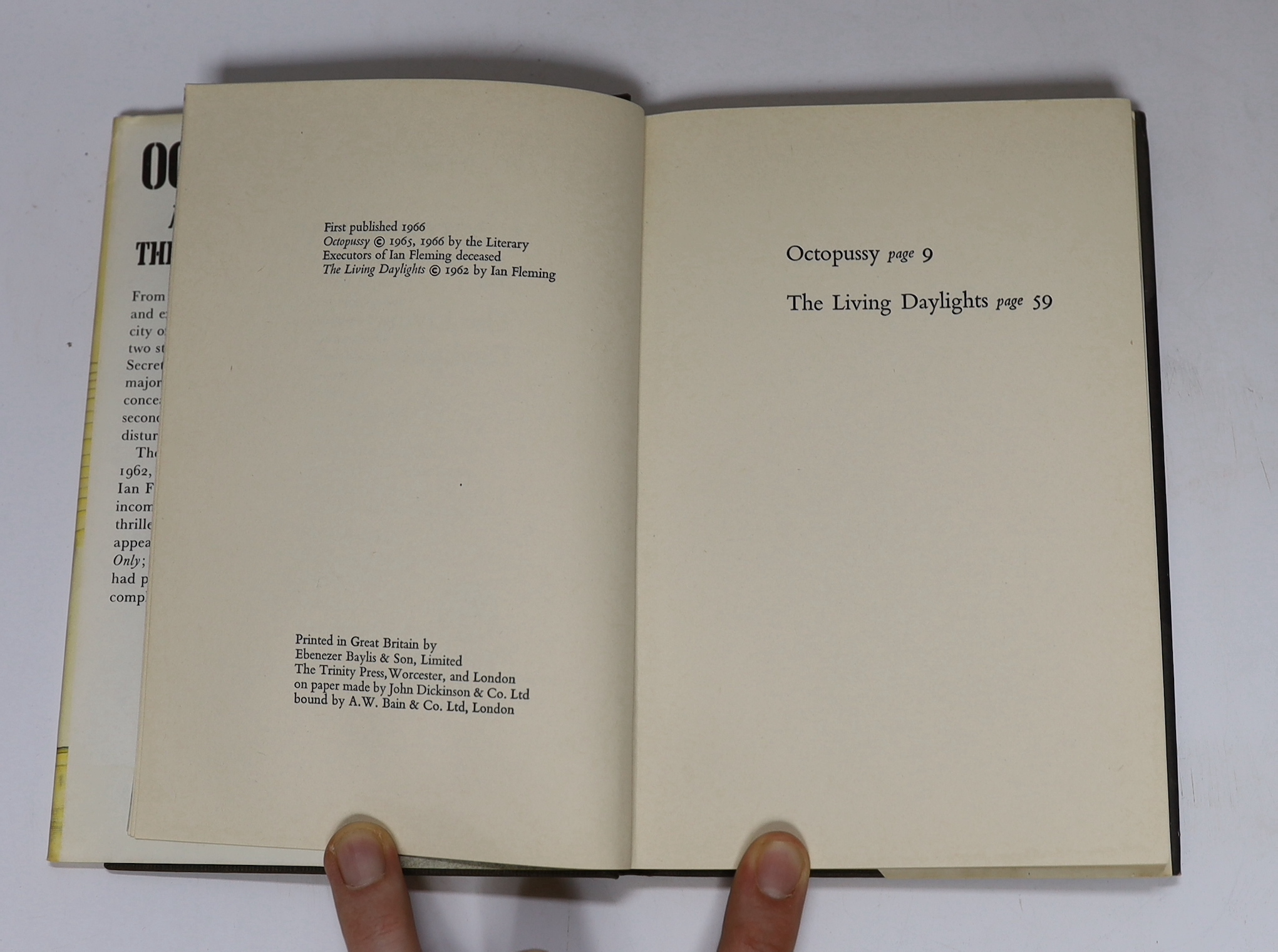 Fleming, Ian and Michael, Vivienne - The Spy Who Loved Me. 1st edition (1st issue). d-page illus., half title; blind and silver pictorial cloth and d/wrapper, red e/ps 1962